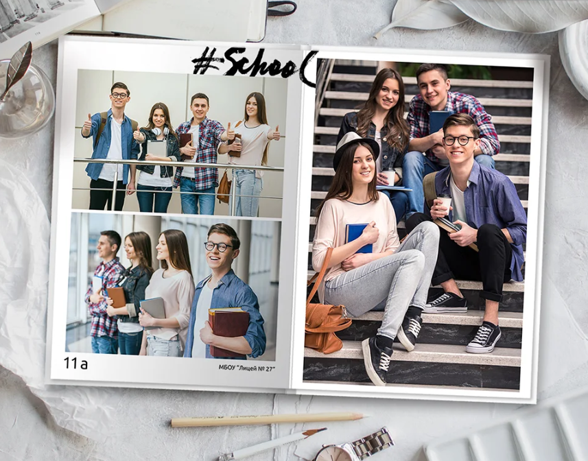 Фотоальбомы для старших классов выпускников. Выпускные фотоальбомы и папки для школ и садиков в Челябинске