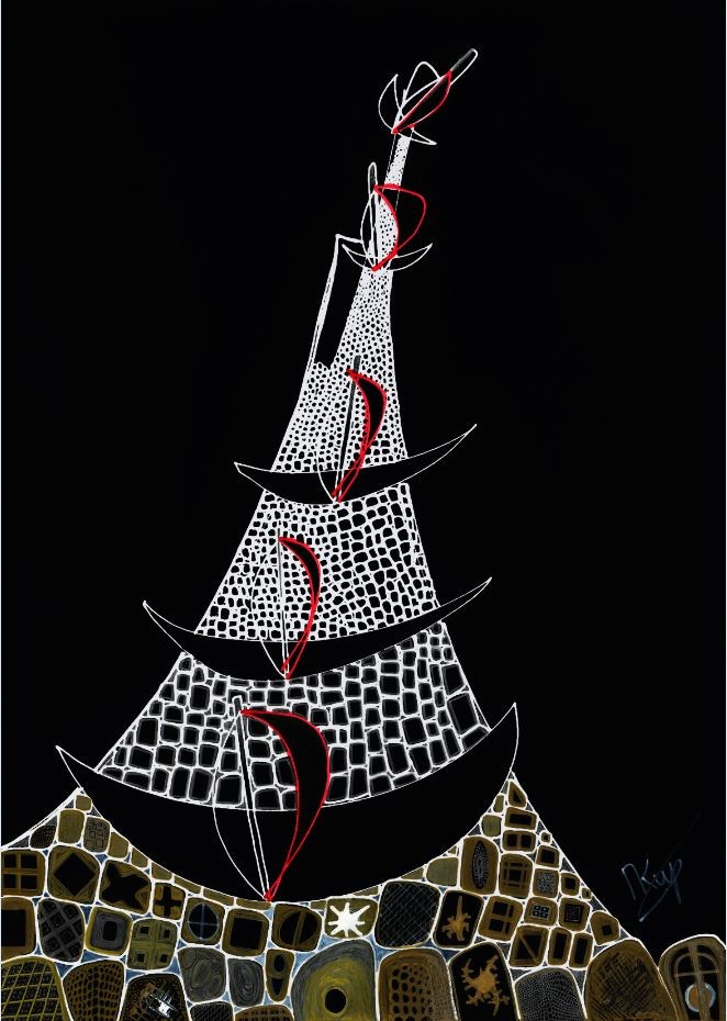 Fucking Exit, mixed media, paper, 59,4x84,1 (2021) 