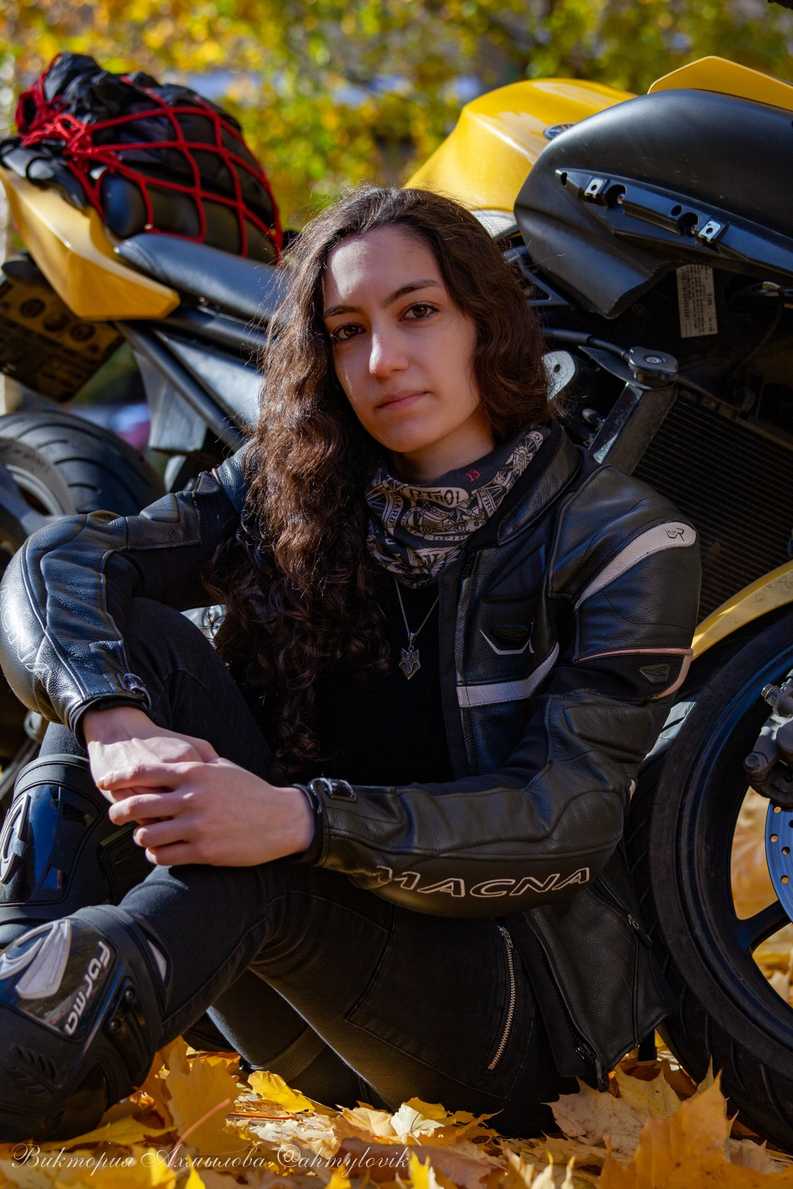 Алина Вартанова (Yamaha Diversion F 600). Виктория Ахмылова. Фотограф в Москве