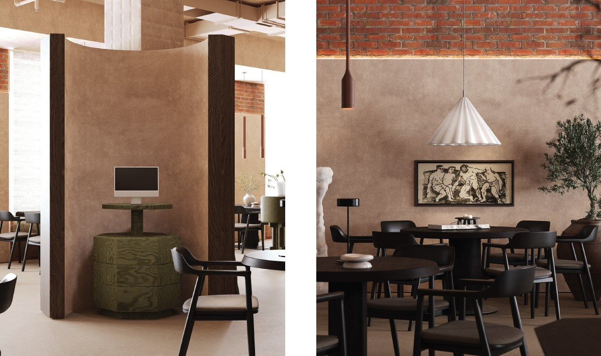 Ресторан грузинской кухни. Дизайнер интерьера в Москве Екатерина Шаймердинова