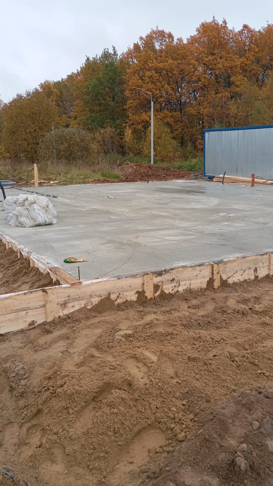  Бетонирование фундаментной плиты объекта МД-009 в Красногорском районе