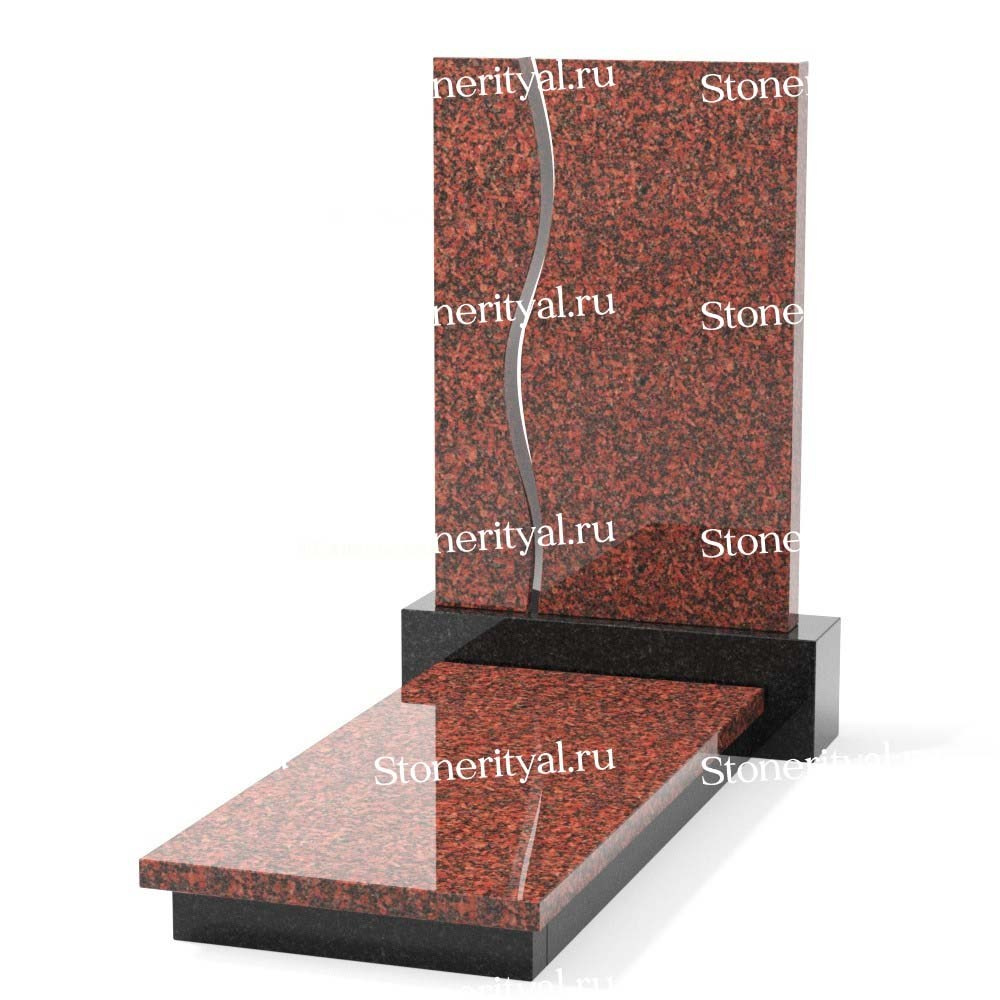 Комбинированные памятники на одного. Изготовление и установка памятников в Москве и МО