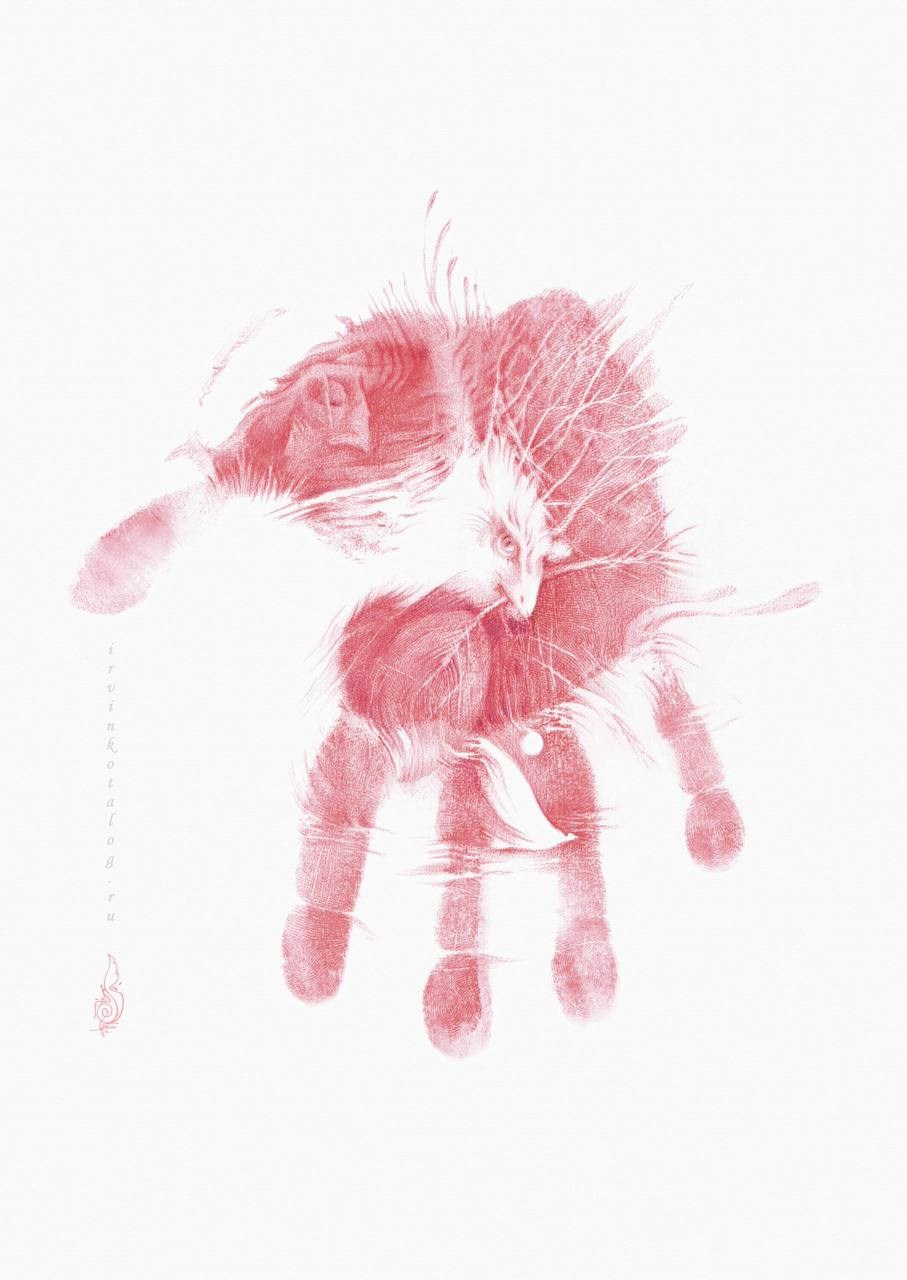 «Сила, правящая судьбой всех живых существ». 18.09.24 . Серия из 9 работ «Ожившее сердце»