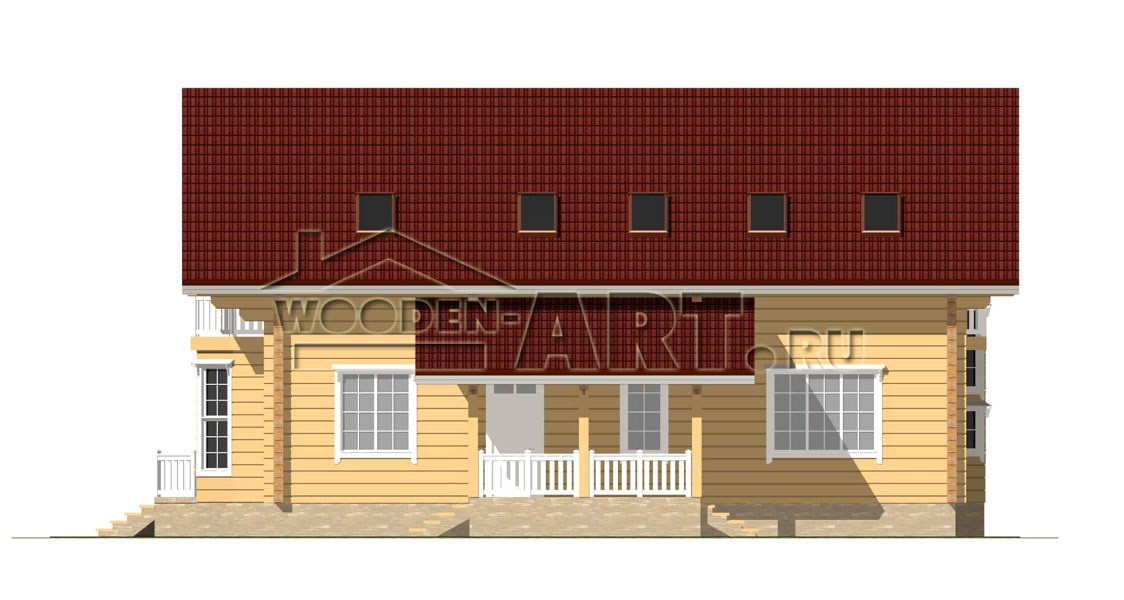 «Скандинавия» 397 кв. м. Проекты деревянных домов