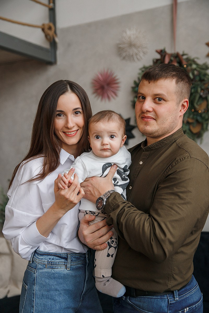 Зимняя фотосессия в студии. Фотограф Олеся Жомер