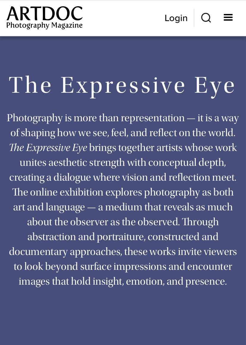 Принимаю участие в групповой онлайн-выставке «THE EXPRESSIVE EYE», организованной журналом ARTDOC. Фотограф — документалист Елена Серафимова