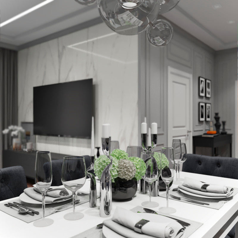 Пресня-сити (фото+3d). Дизайн интерьера, от проекта до реализации