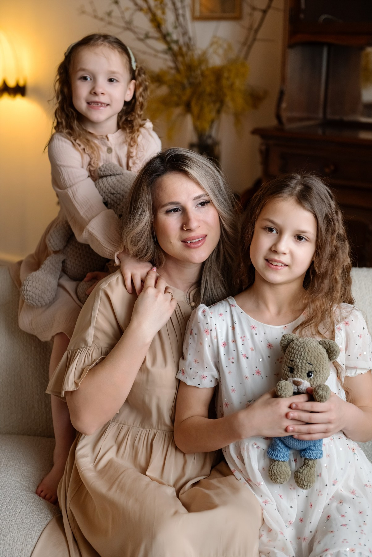Семейная. Анастасия с дочками. Свадебный и сеейный фотограф в Санкт-Петербурге Елена Худякова
