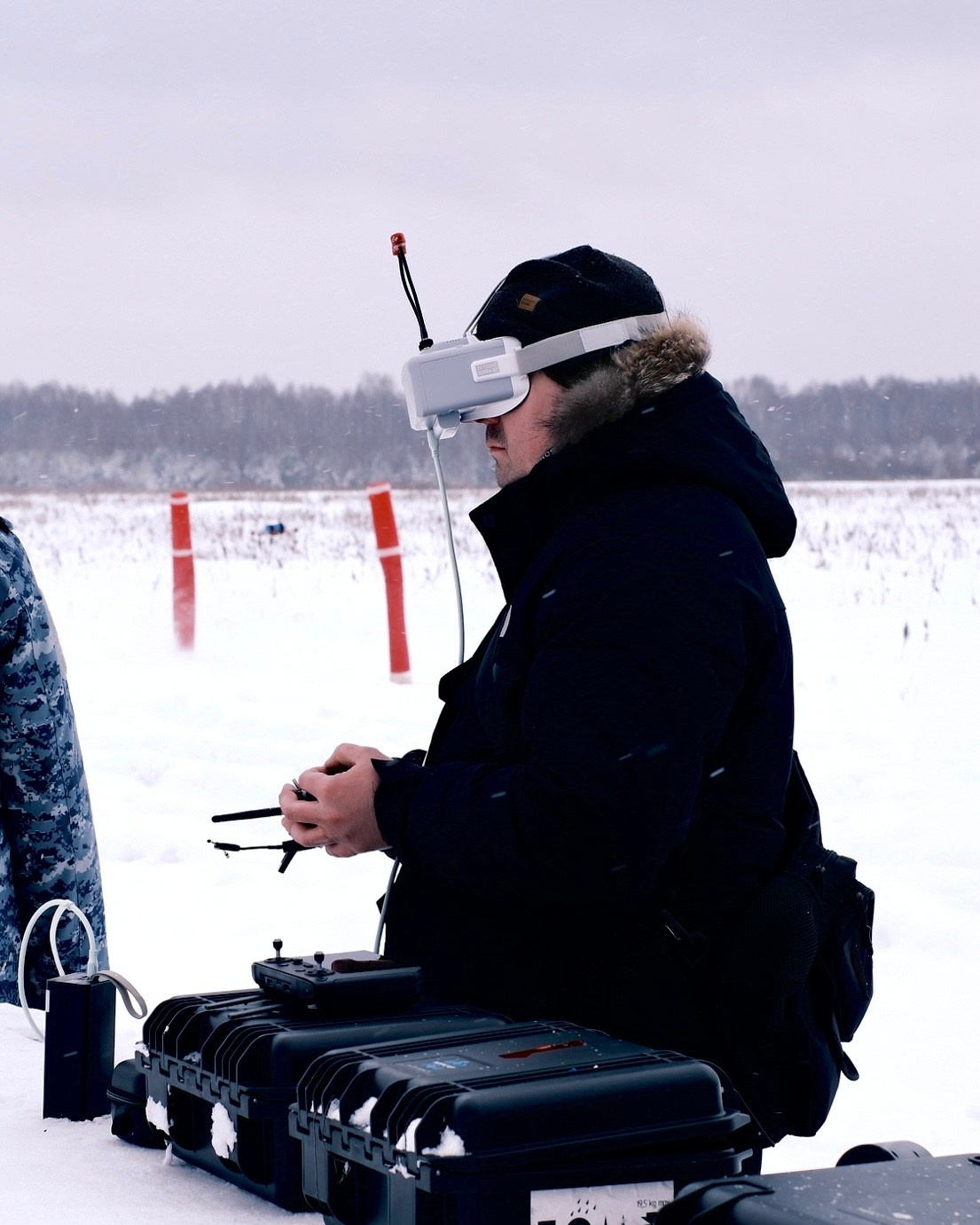Репортаж с тренировки полетов БПЛА. Репортаж с возложения цветов 23.02.2023