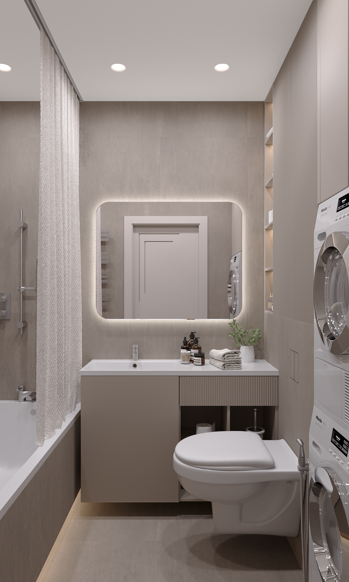 Квартира 80 м². 3D-визуализации