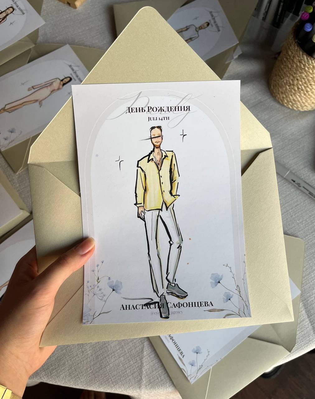 Мужской fashion скетч