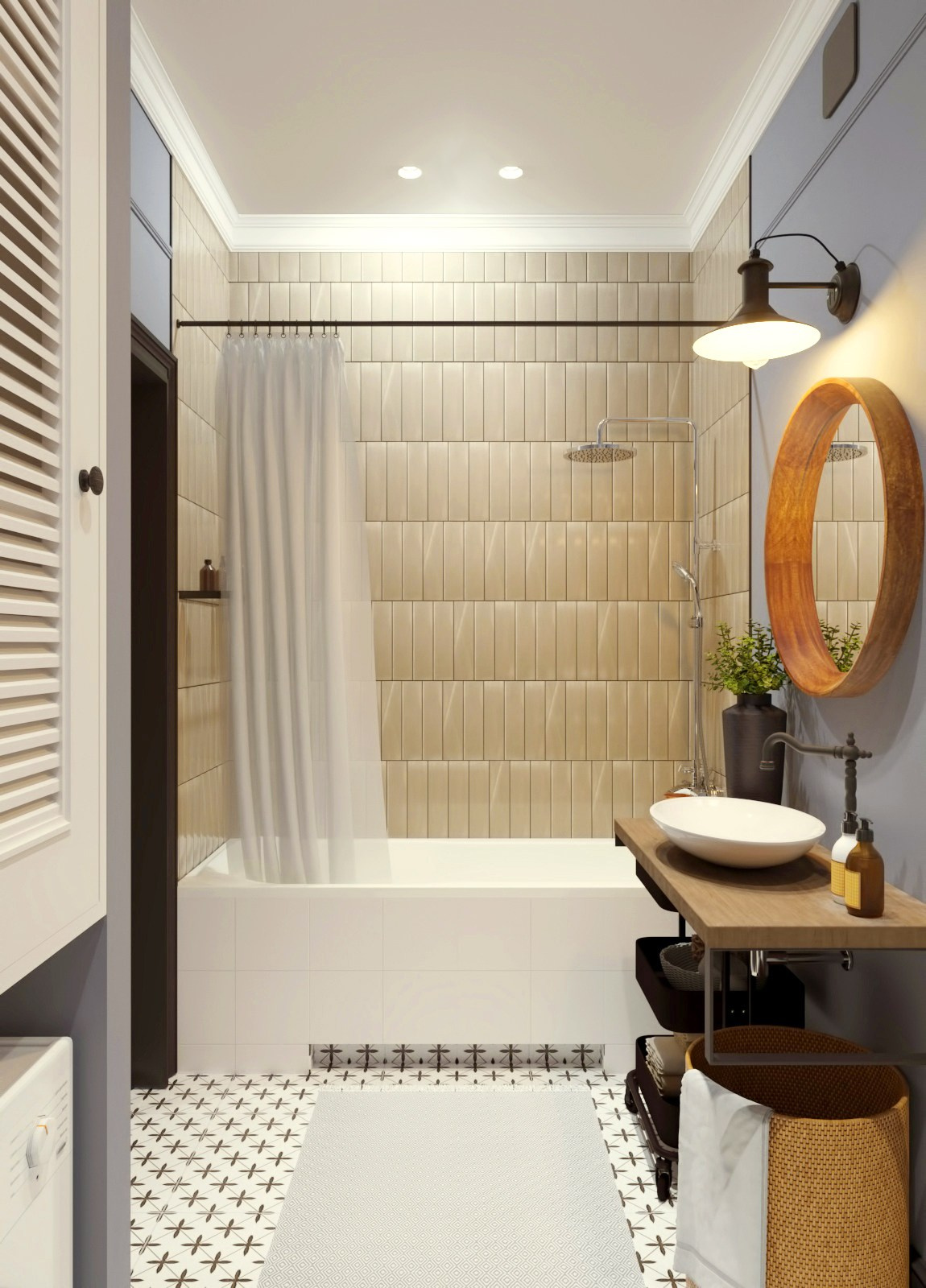 Квартира в Бруклинском стиле. Московская область. 2020 год. Дизайнер интерьера Троилова Арина