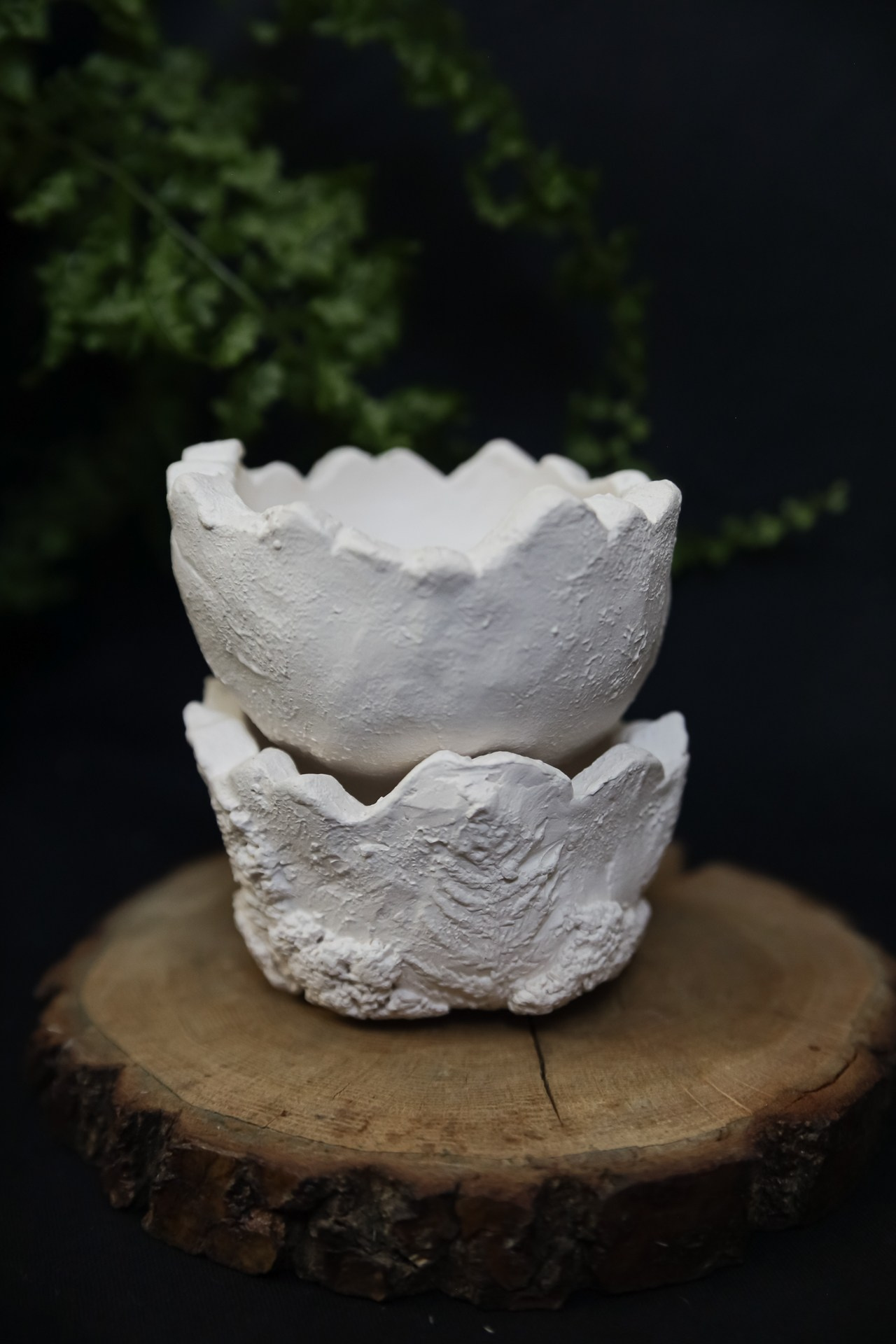 Горшок Яйцо с рельефом мха 800 р. Катя Цвет