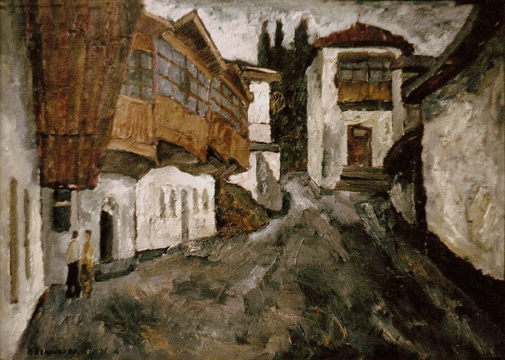 «Улица в Гурзуфе» 1980 год Тульский музей изобр. иск. Художник Величко Вадим Семёнович