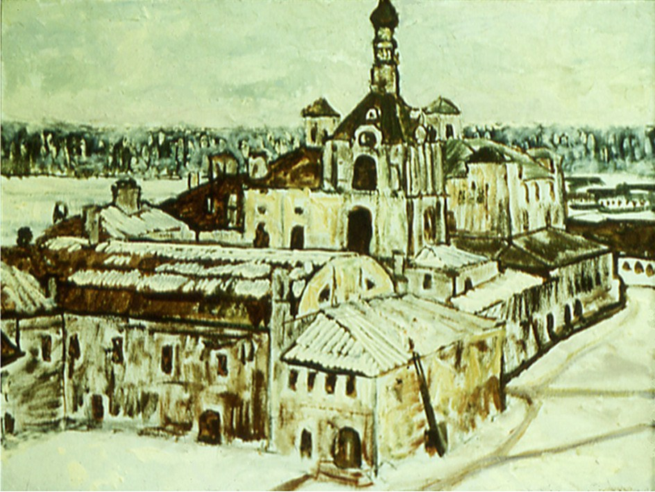 «Соловки зимой» 1969 год Алексинский музей. Художник Величко Вадим Семёнович