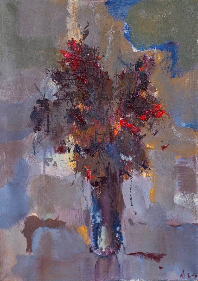 В тени. Художник Александр Каверин