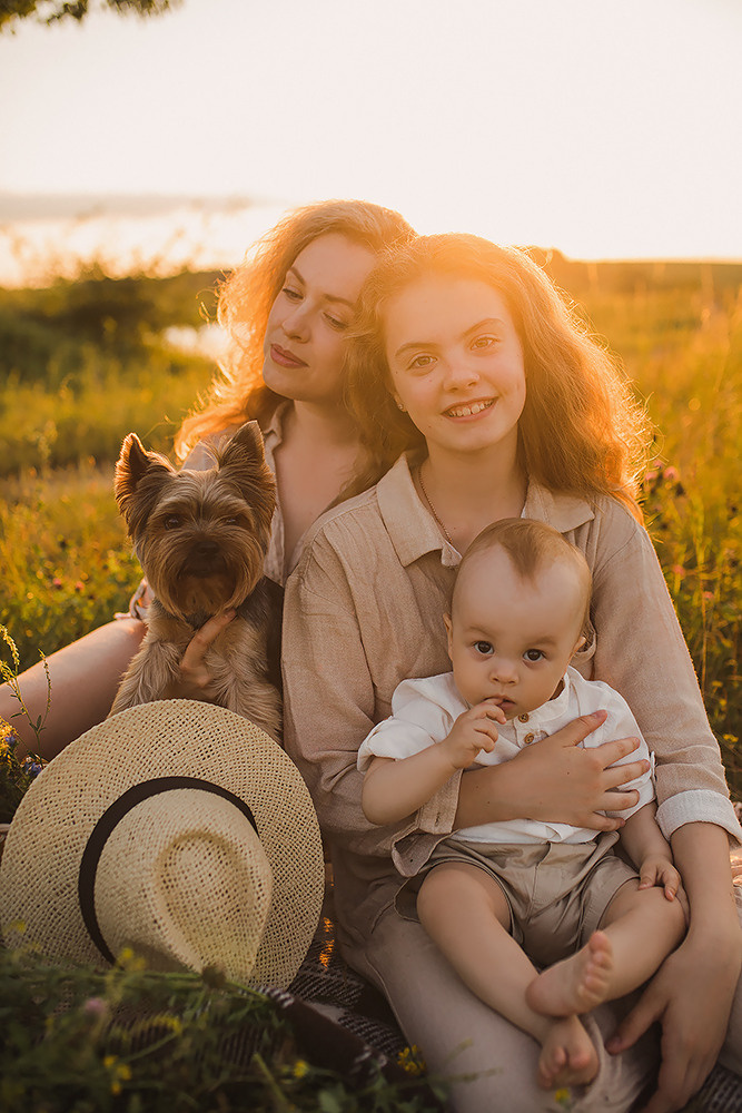 Мама Аня, Лиза и Макар. Свадебный и семейный фотограф в Белгороде Евгения Курочкина