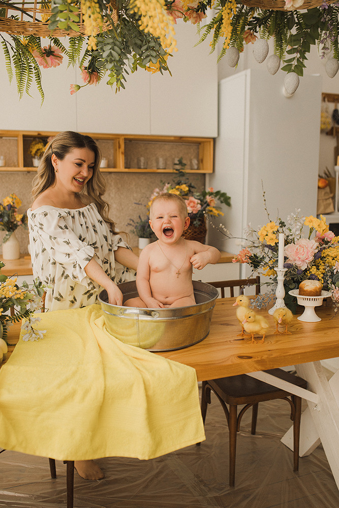 «Пасхальный купашки Настеньки». Свадебный и семейный фотограф в Белгороде Евгения Курочкина