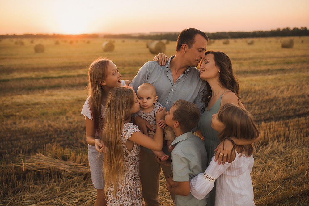 Большая и дружная семья. Свадебный и семейный фотограф в Белгороде Евгения Курочкина