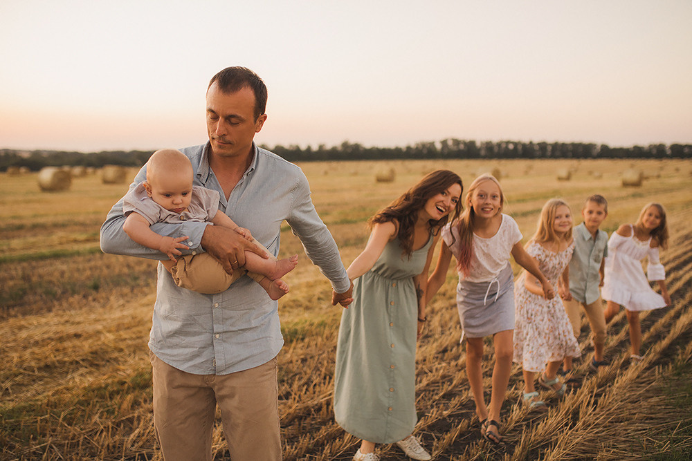 Большая и дружная семья. Свадебный и семейный фотограф в Белгороде Евгения Курочкина
