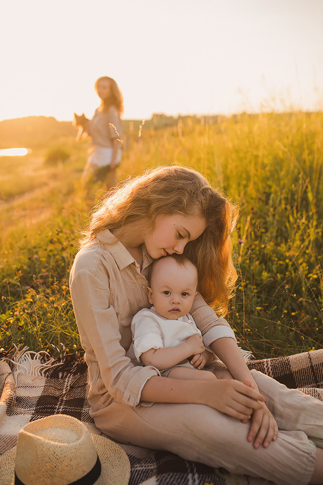 Мама Аня, Лиза и Макар. Свадебный и семейный фотограф в Белгороде Евгения Курочкина