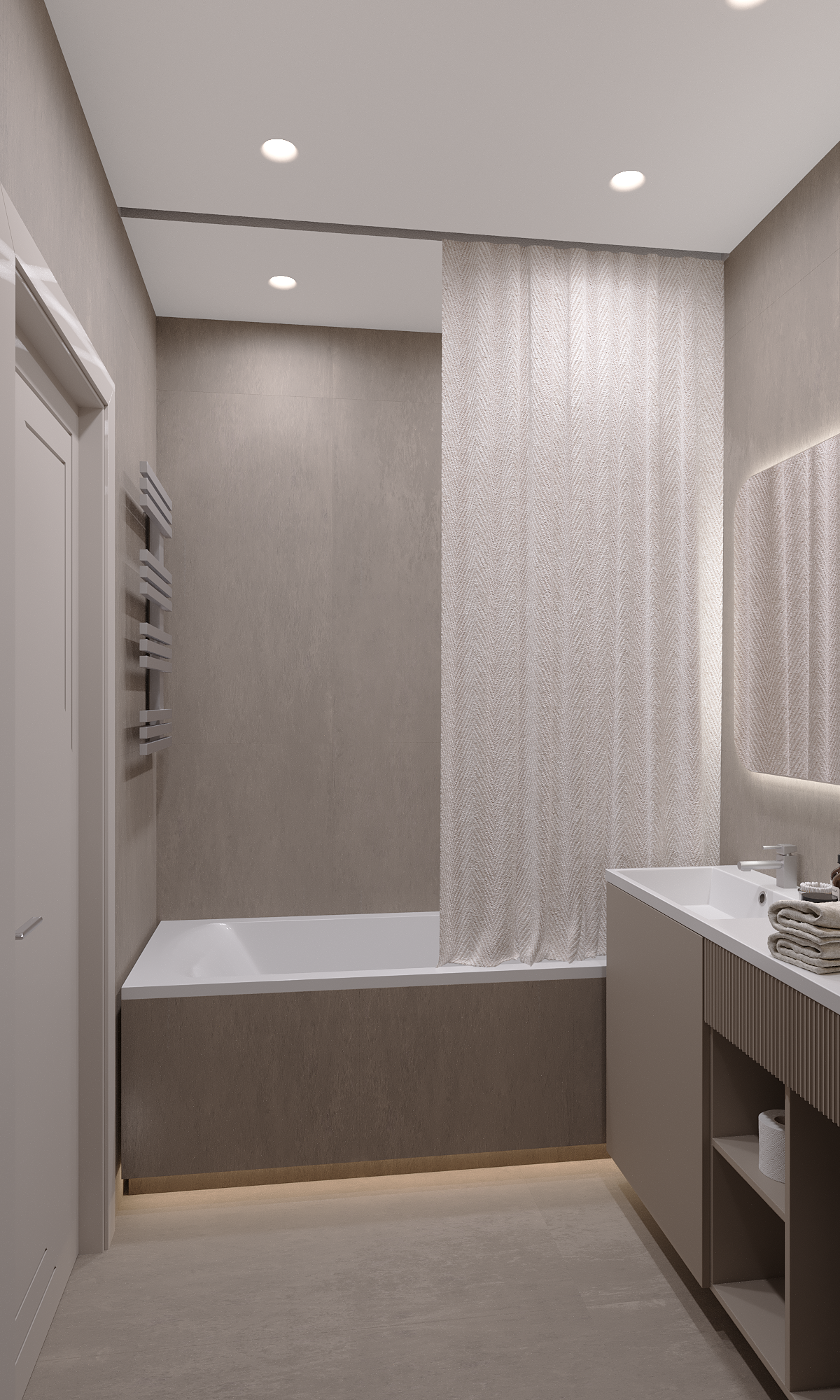 Квартира 80 м². 3D-визуализации