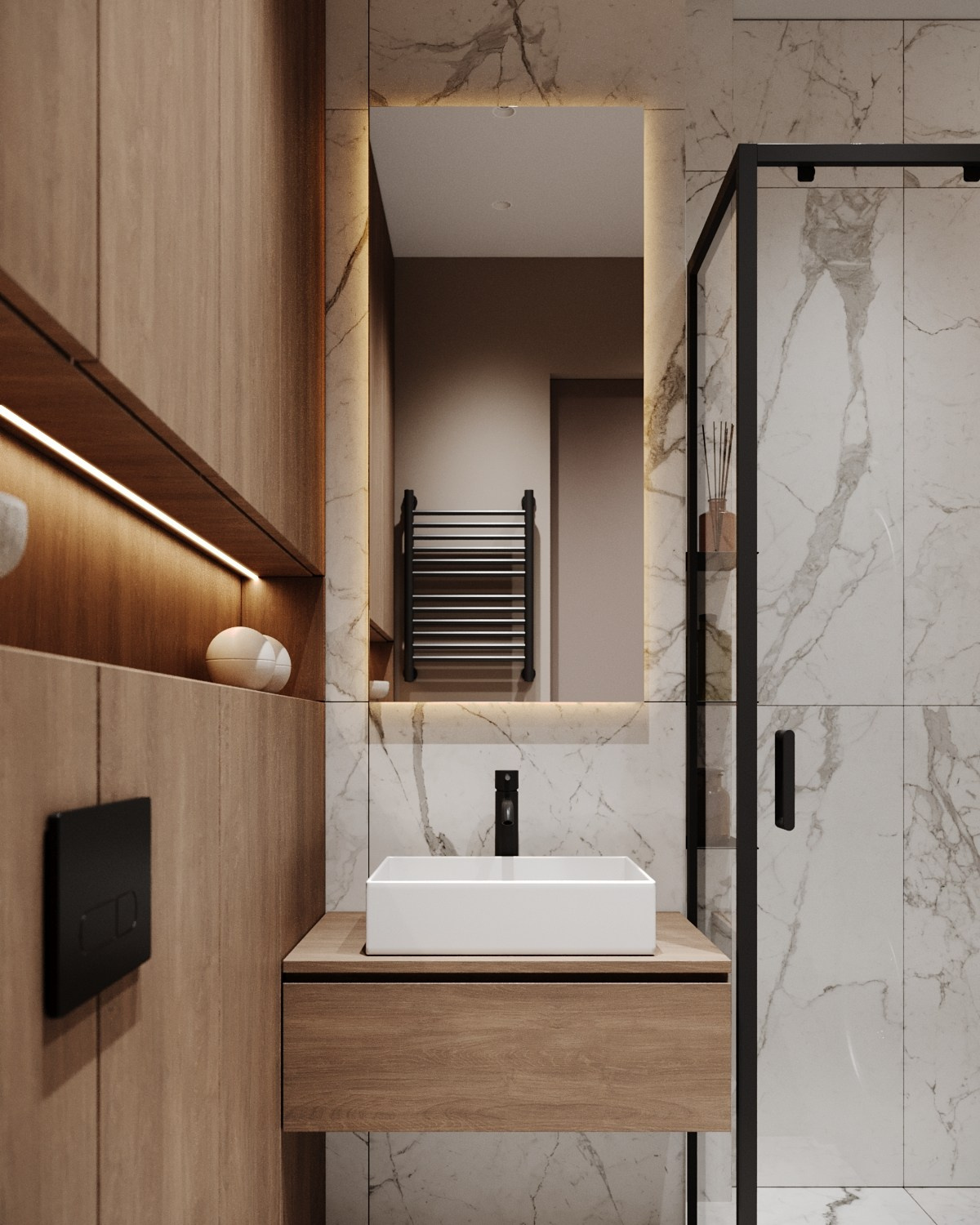 ЖК ЗилАрт 71, 62 кв.м. Kod Interiors | Дизайнер интерьеров Кораблина Кристина