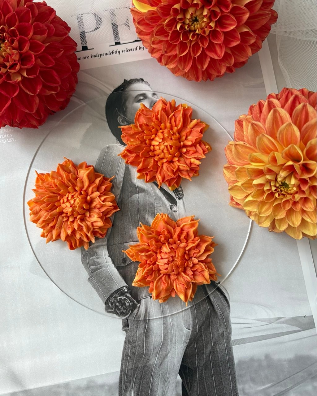 Аникина Юлия / Кремовая флористика в корейской технике