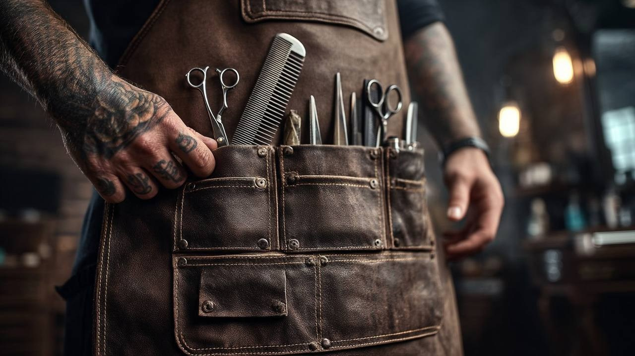 Визуальная концепция для барбершопа. Ekaterina Kiral — Visual Branding & AI Creation