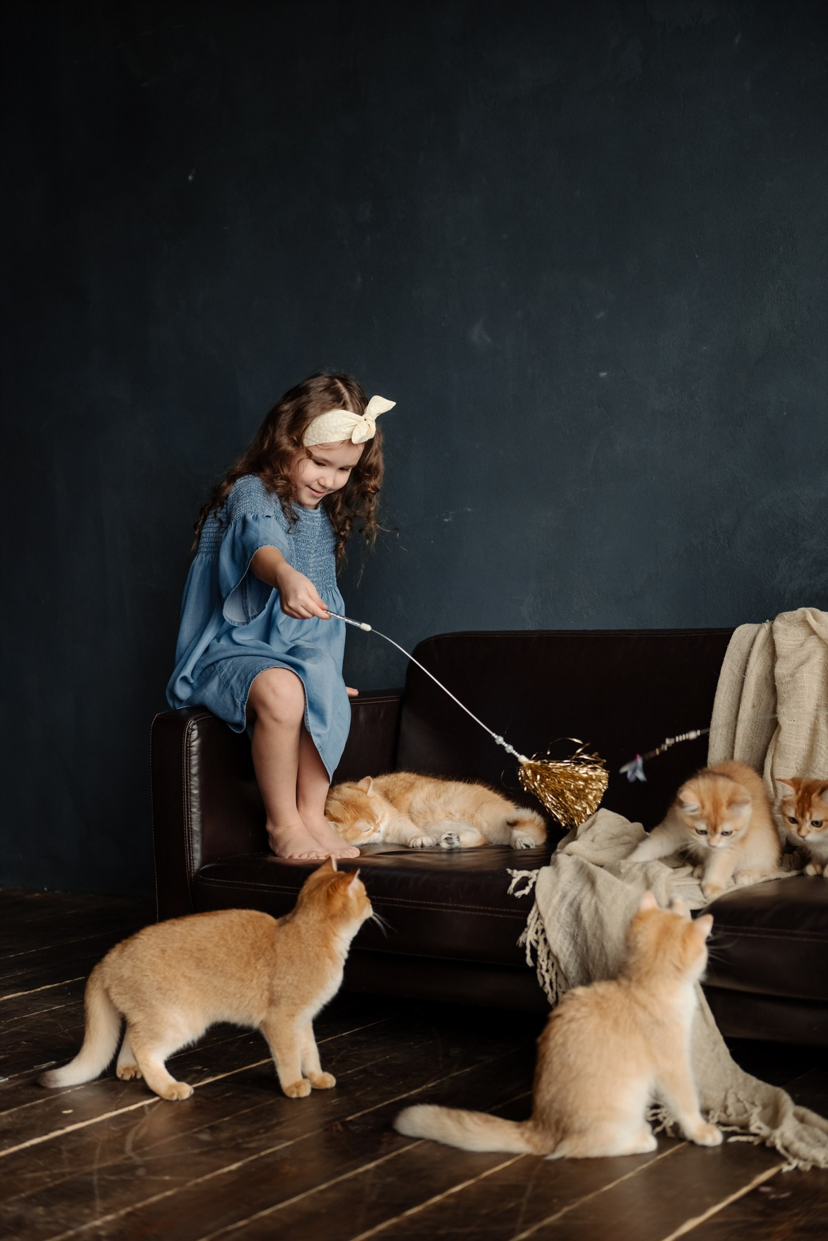Детская с котятами. Свадебный и сеейный фотограф в Санкт-Петербурге Елена Худякова