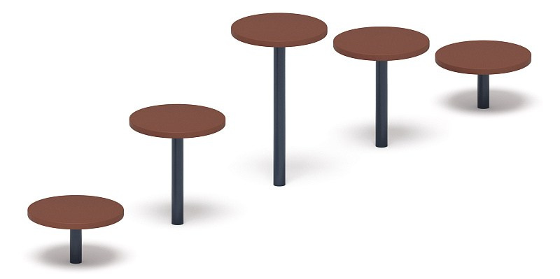 Ступеньки для собак ПДС 012-01 Габариты (ШхДхВ): 2750х350х600 мм Зона безопасности, мм: 5750х3350