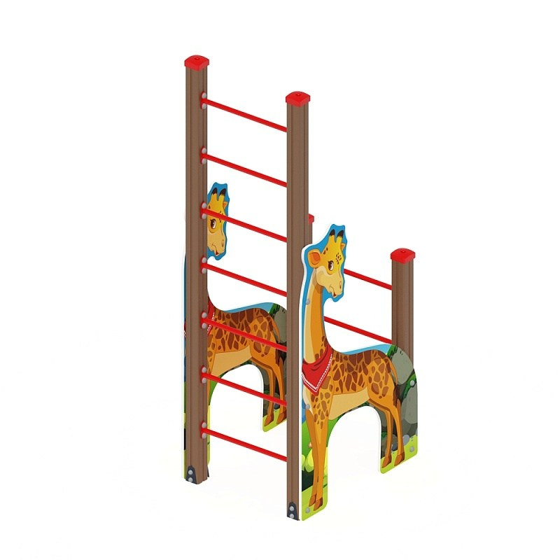 Спортивная серия тип 2 Жираф - СК 1.01.02 (Сафари) Габариты (ШхДхВ): 1000x820x2500 Зона безопасности, мм: 4000х3820