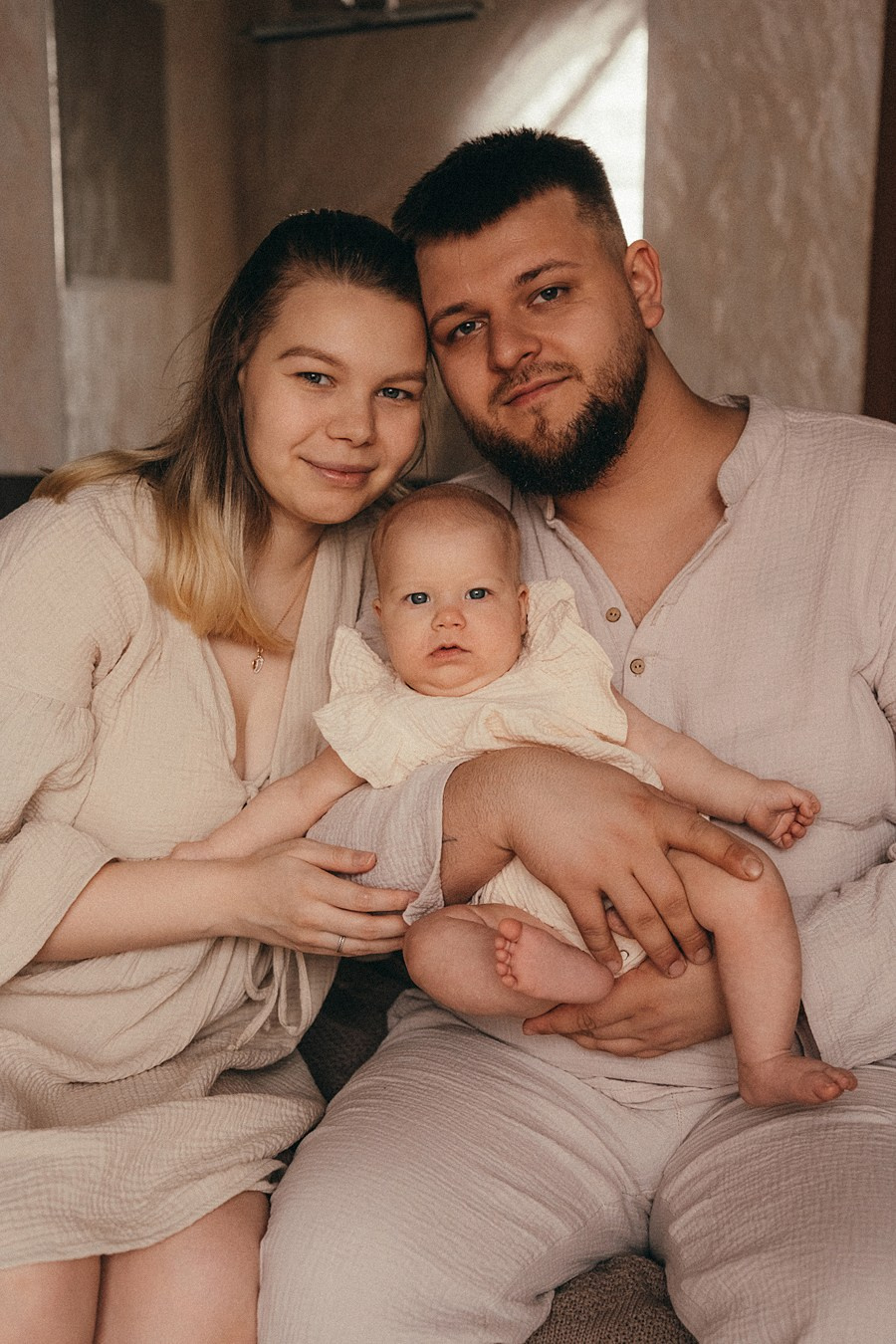 Вася, Даша и Василиса. Семейный фотограф • Домашние съемки в Нижнем Новгороде