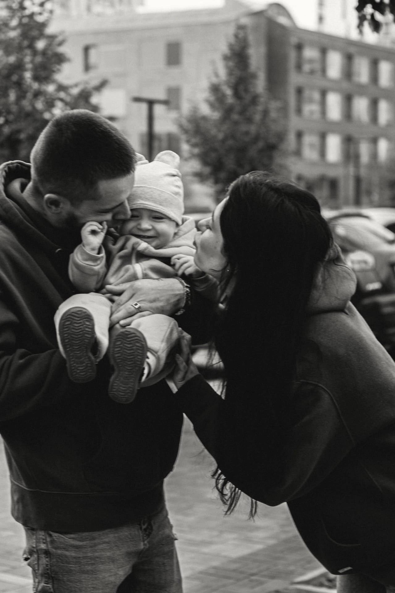 Анечка с папой и мамой. Семейный фотограф Полина Легачева