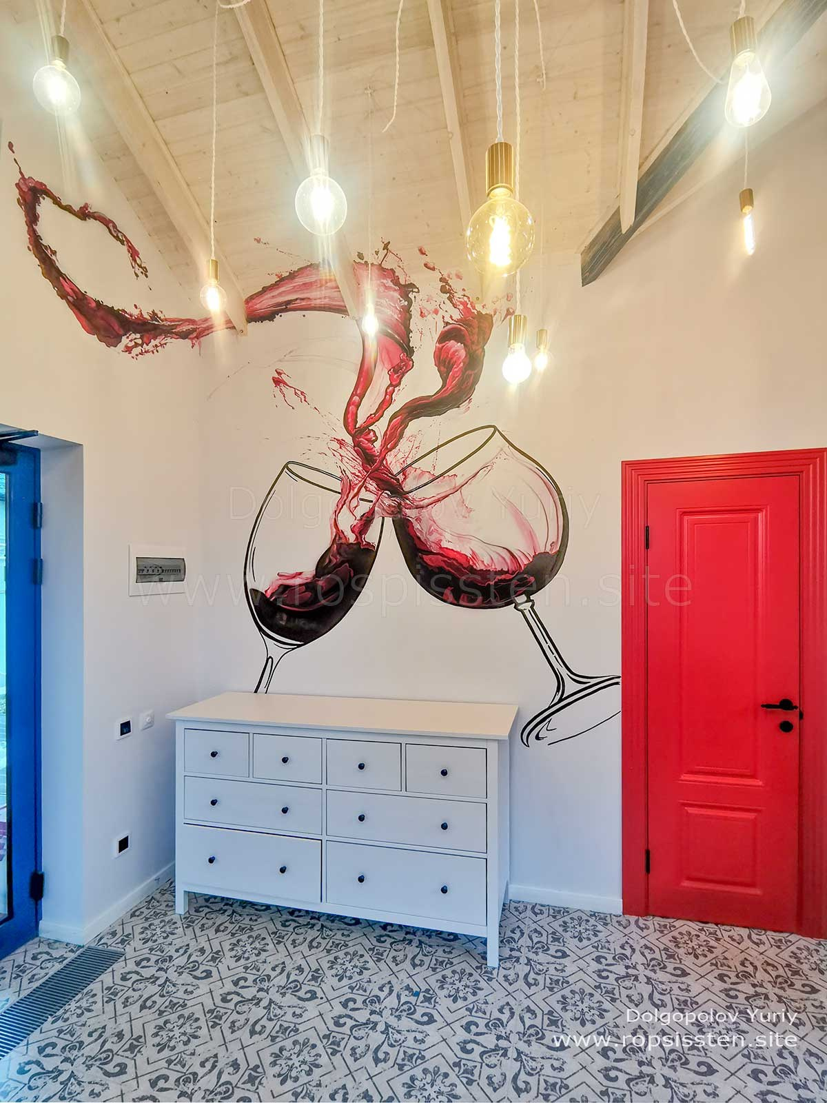 Еще немного росписи стен