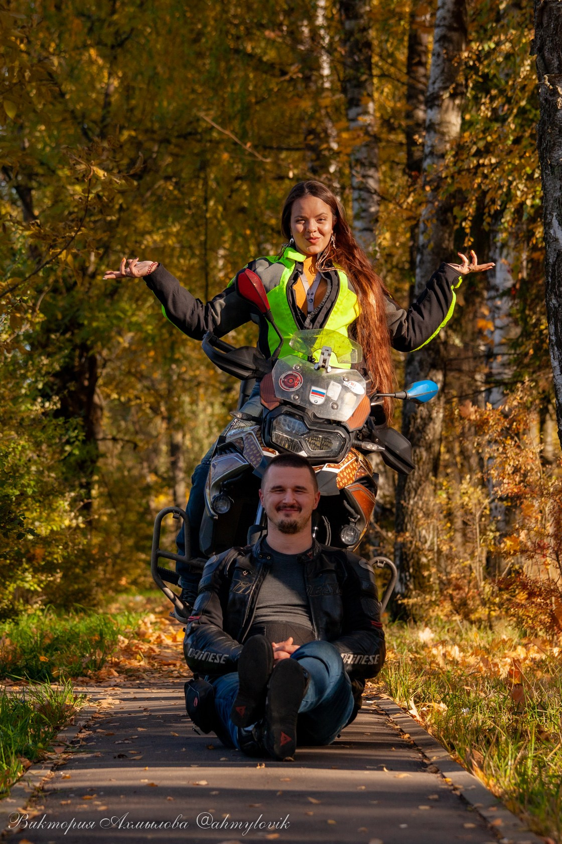Маша Печенька (BMW GS1200). Виктория Ахмылова. Фотограф в Москве