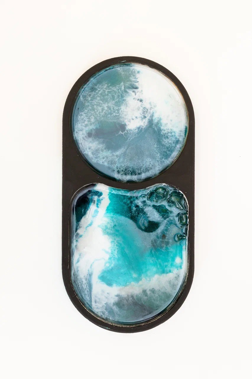 Подставки, менажницы, подносы из смолы. Художник Якимова Юлия картины в интерьер и предметы декора