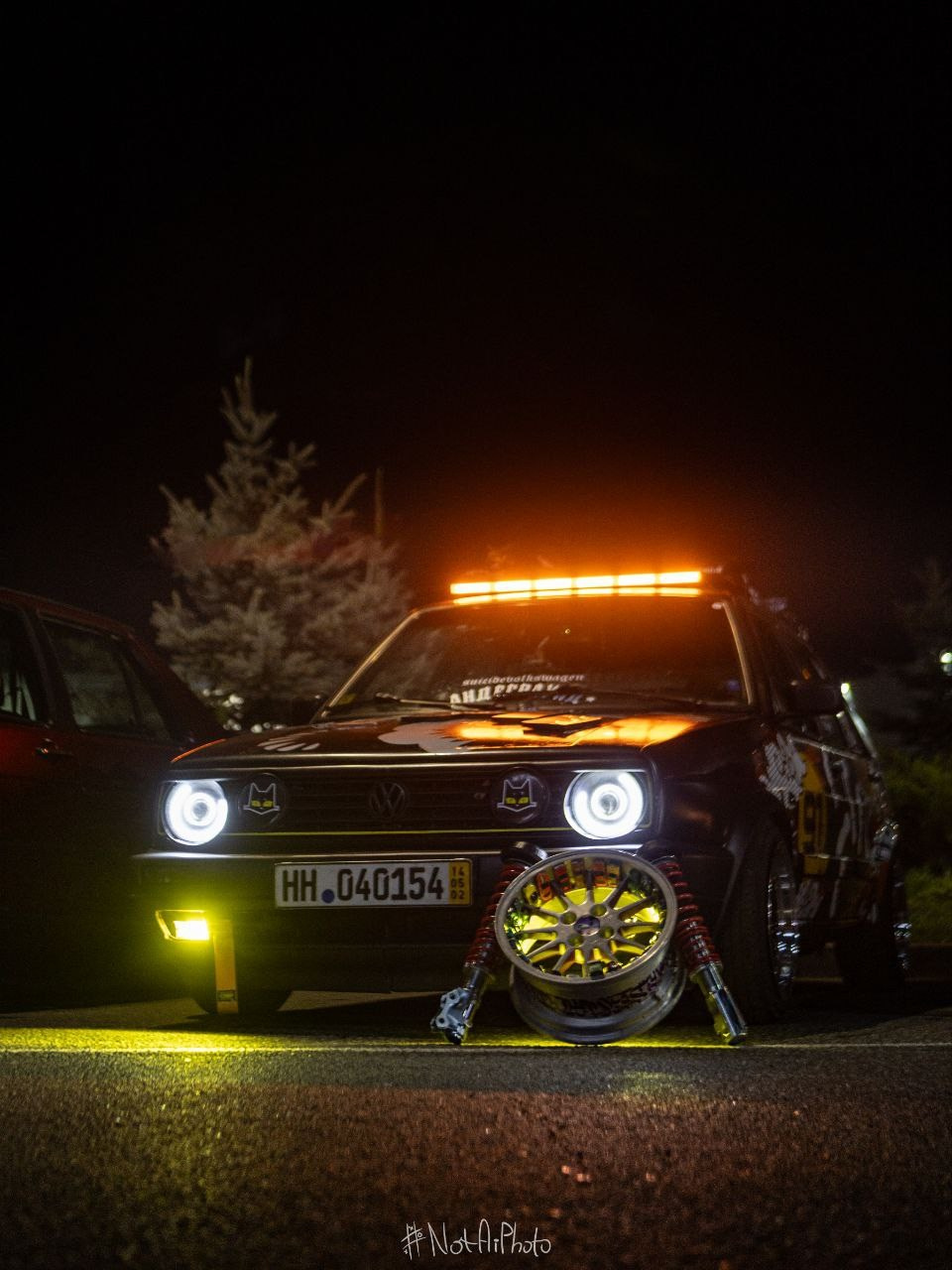 Медиа-сопровождение авто-проекта VW Golf 2. #NotAiPhoto — автомобильный фотограф