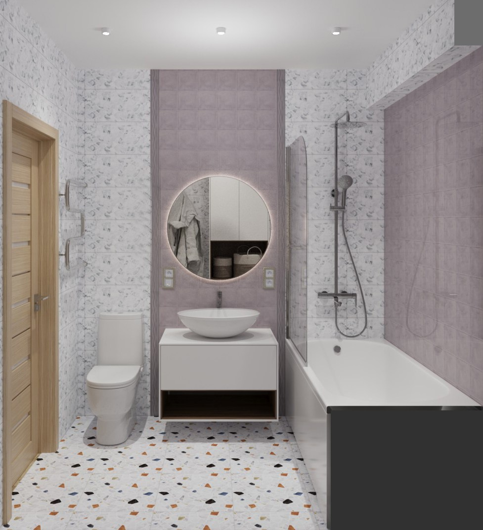 Квартира для молодой девушки 45 м². ПРОЕКТИРОВАНИЕ ИНТЕРЬЕРОВ И АРХИТЕКТУРНЫХ РЕШЕНИЙ В СТУДИИ SHELOFAST DESIGN