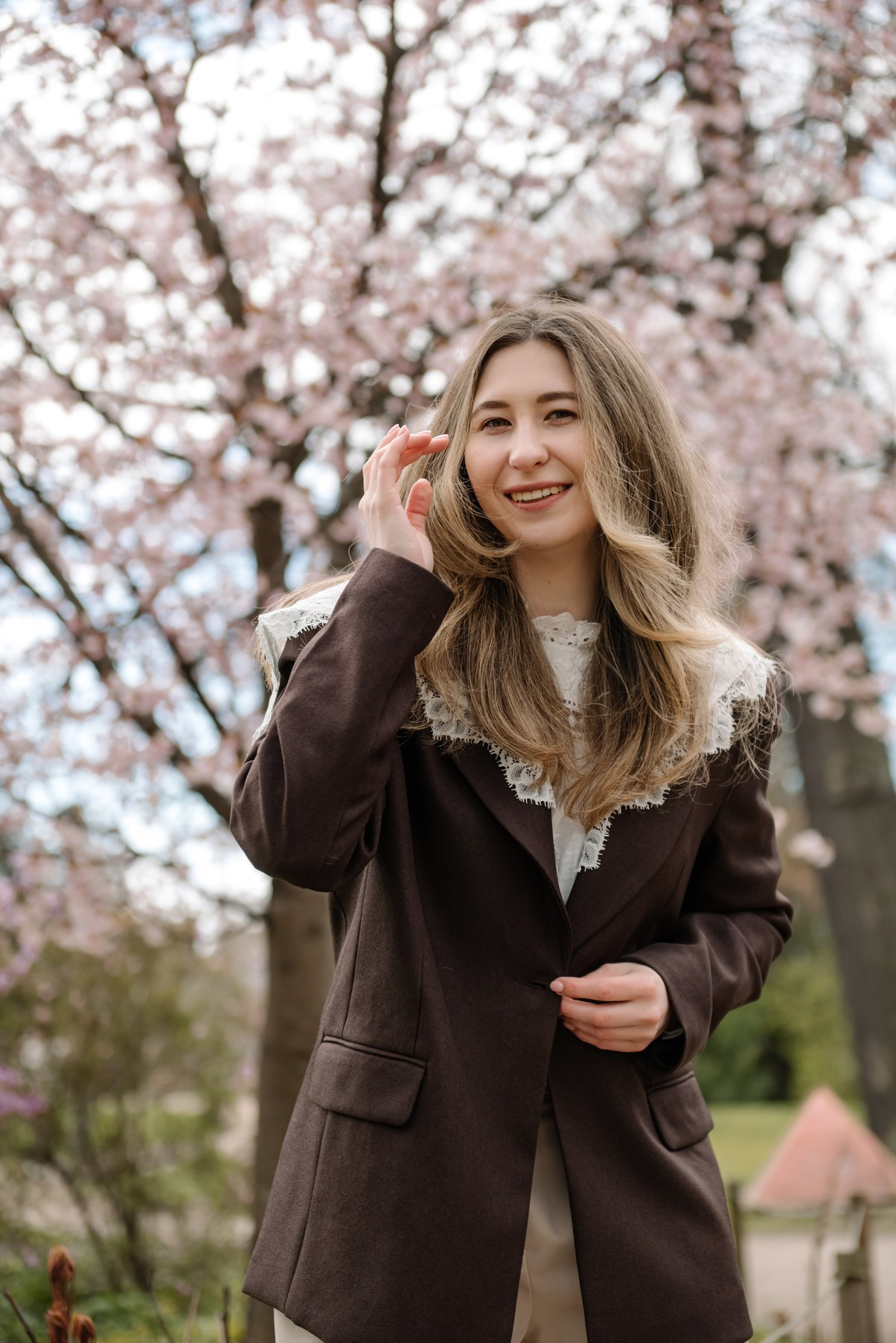 Марина с сакурой. Свадебный и семейный фотограф в Санкт-Петербурге Елена Худякова