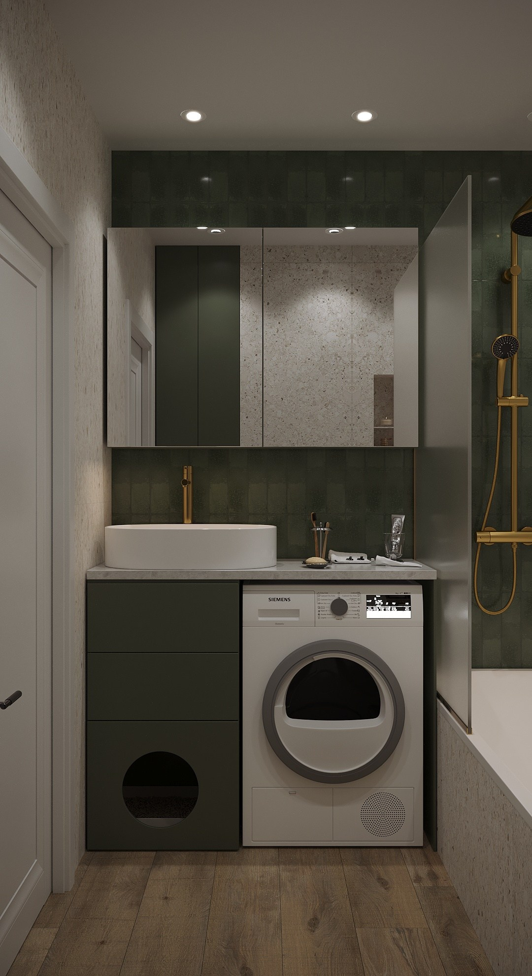 Санузел 3 кв. м. ЖК Сан Сити. Annything design