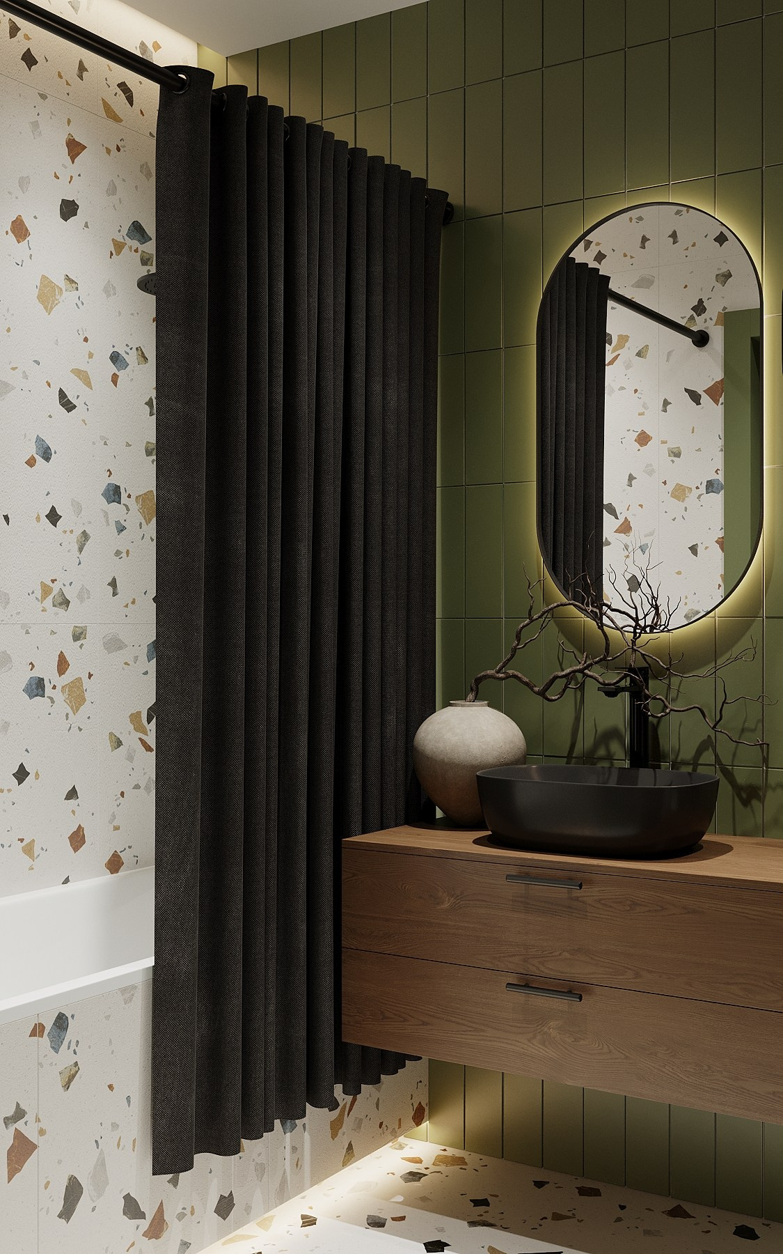 ЖК НОВАЯ БОРОВАЯ S32 м. кв. Дизайн интерьера TATA VOLK