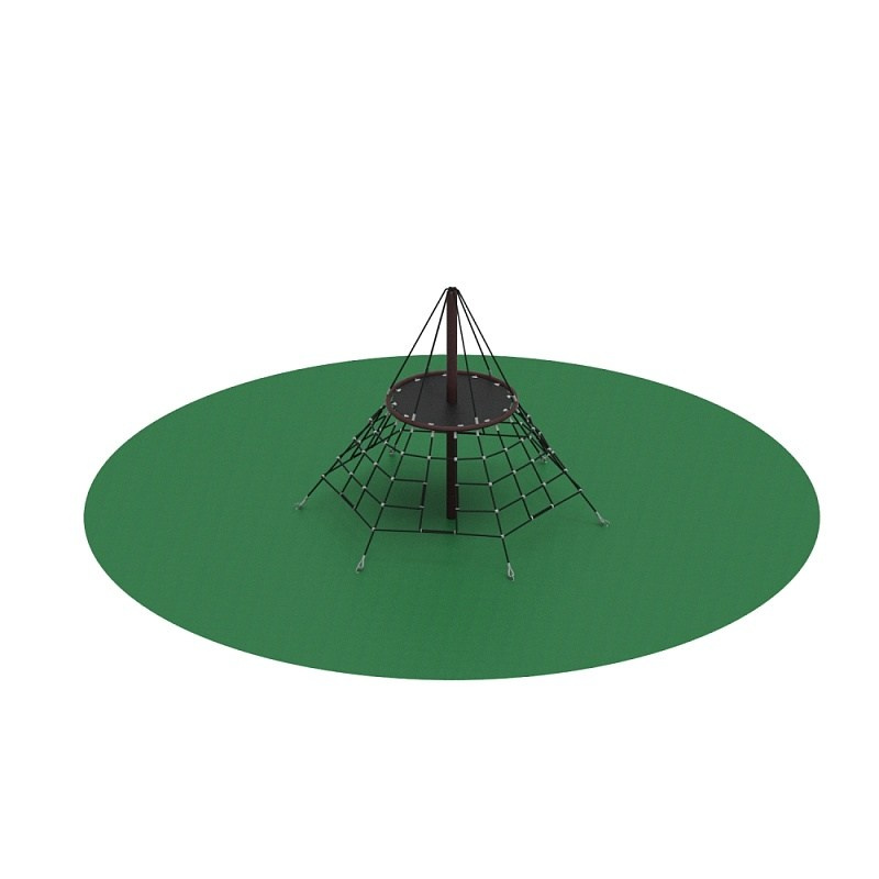 Пирамида - СК 2.05.06-РК сетка на резиновое покрытие Габариты (ШхДхВ): 2970x2570x2425 Зона безопасности, мм: 5970х5570 Возрастные ограничения от 5 до 14 лет, весом не более 70 кг