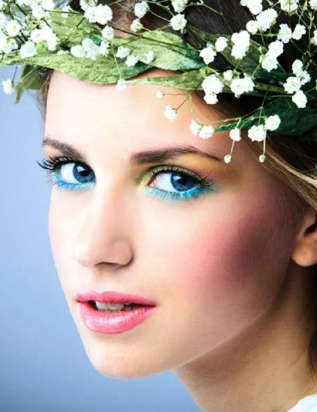 Цветной макияж