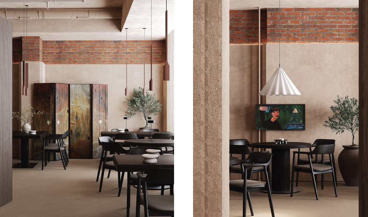 Ресторан грузинской кухни. Дизайнер интерьера в Москве Екатерина Шаймердинова