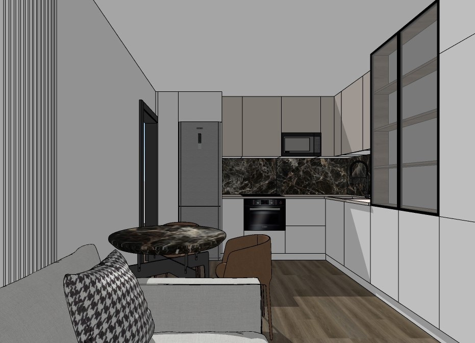 Концепция в SketchUp. ДИЗАЙН ПРОЕКТЫ | РЕМОНТ ПОД КЛЮЧ | Хабаровск