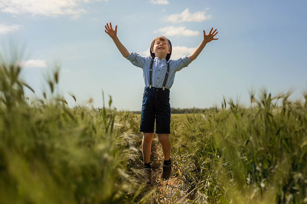 В поле ячменя. Семейный и детский фотограф Екатерина Савёлова