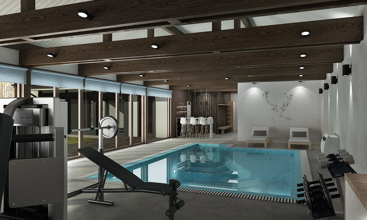 Бассейн в Энколово. Дизайнер в Санкт-Петербурге Дмитрий Цыбулько