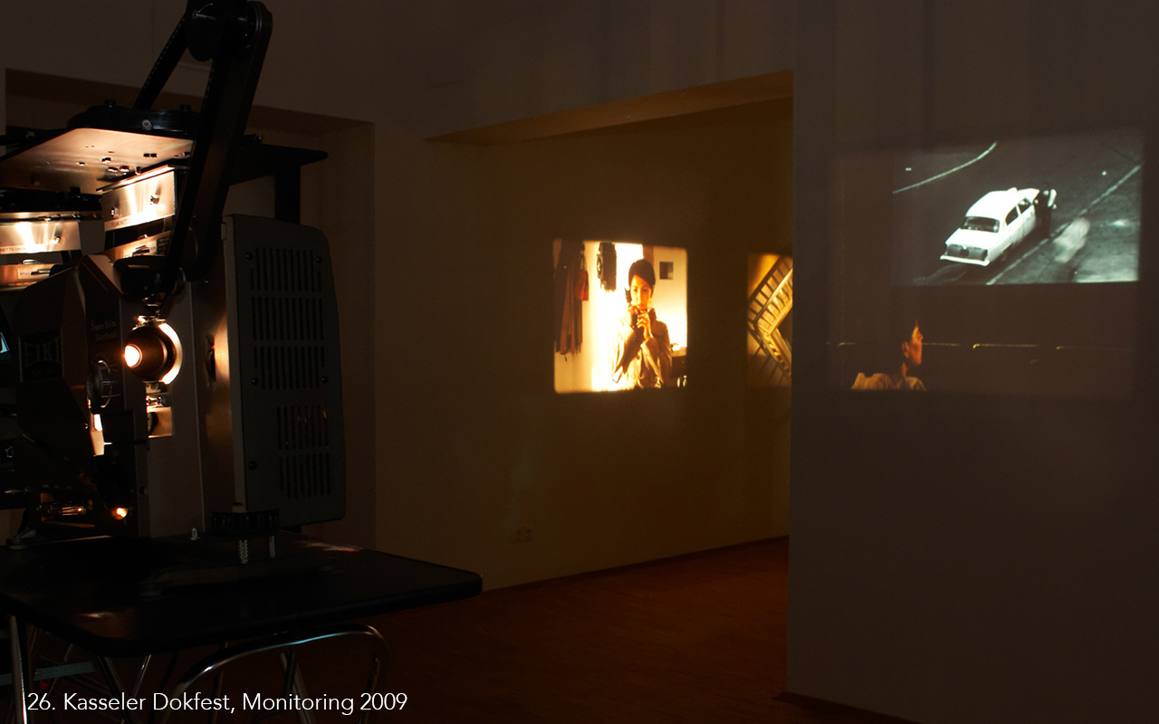 Exhibition views. Mascha Danzis contemporary video and media artist