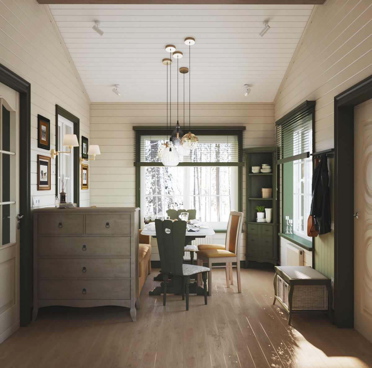 Дачный домик 47кв.м, с фото. Дизайнер интерьеров Olala interior design